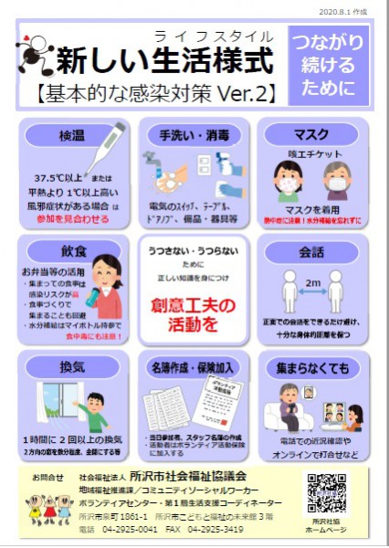新しい生活様式Ver.2を作成しました