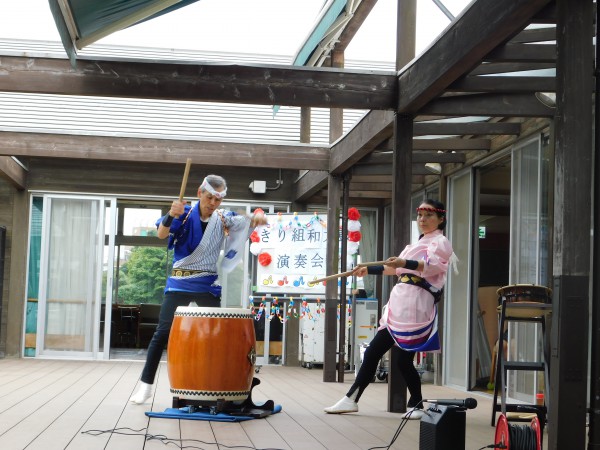 ボランティアさんによる和太鼓演奏